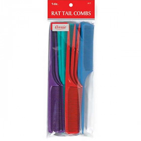 Annie Rat Tail Comb 12Pcs #17